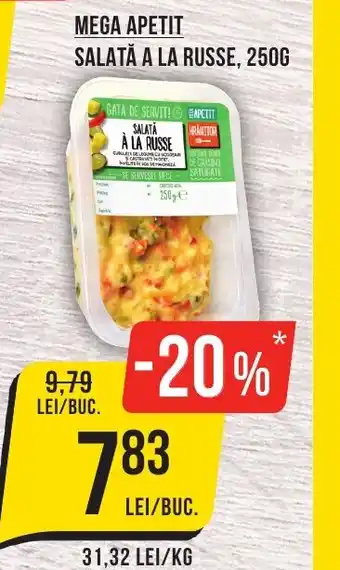 Mega Image MEGA APETIT SALATĂ A LA RUSSE, 250G Ofertă