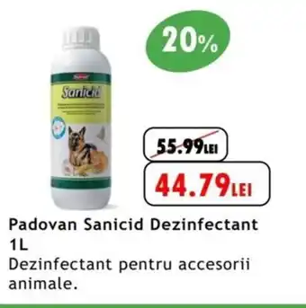 Animax Padovan Sanicid Dezinfectant 1L Ofertă