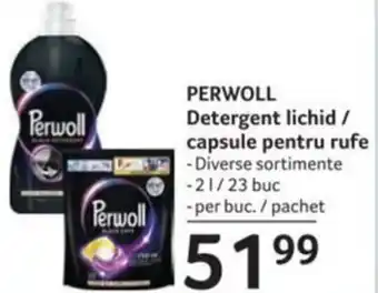 Selgros PERWOLL Detergent lichid / capsule pentru rufe Ofertă