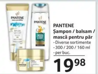 Selgros PANTENE Şampon/balsam / mască pentru păr Ofertă