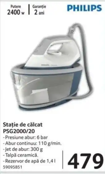 Selgros Stație de călcat PSG2000/20 Ofertă