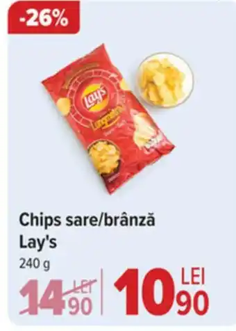 Carrefour Chips sare/brânză Lay's Ofertă