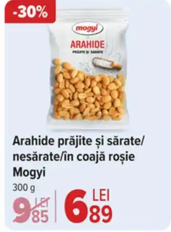 Carrefour Arahide prăjite și sărate/ nesǎrate/în coajă roșie Mogyi Ofertă