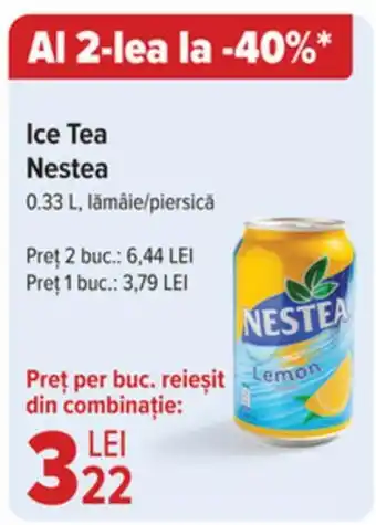 Carrefour Ice Tea Nestea 0.33L Ofertă