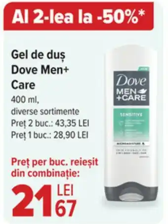 Carrefour Gel de duş Dove Men+ Care Ofertă