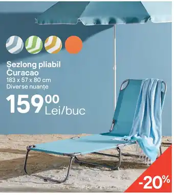 Şezlong pliabil Curacao