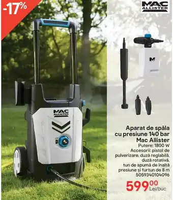 Brico Depôt Aparat de spăla cu presiune 140 bar Mac Allister Ofertă