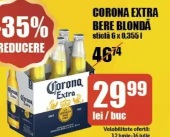 Auchan CORONA EXTRA BERE BLONDĂ Ofertă