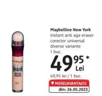 Maybelline New York instant anti age eraser corector universal