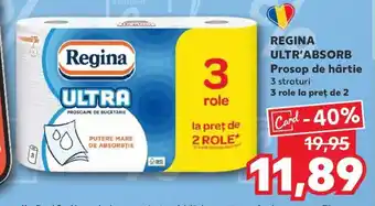 Kaufland REGINA ULTR'ABSORB Prosop de hârtie Ofertă