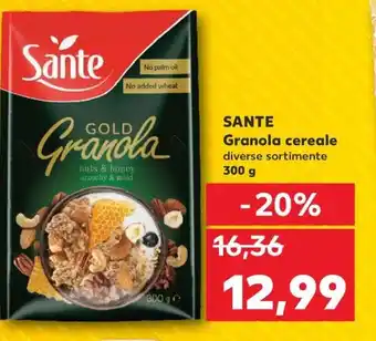Kaufland SANTE Granola cereale Ofertă