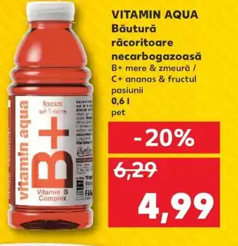 VITAMIN AQUA Băutură răcoritoare necarbogazoasă 0.6L