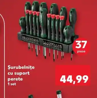 Kaufland Şurubelnite cu suport perete 1 set Ofertă