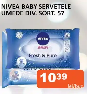 Unicarm NIVEA BABY SERVETELE UMEDE DIV. SORT. 57 Ofertă