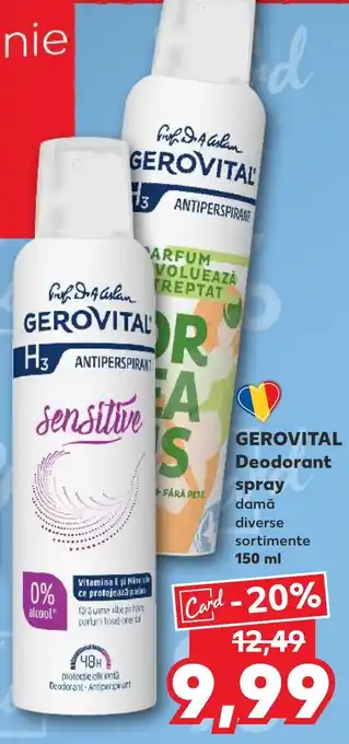 Kaufland GEROVITAL Deodorant spray Ofertă