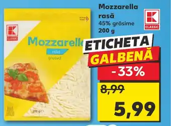 Kaufland Mozzarella rasă Ofertă