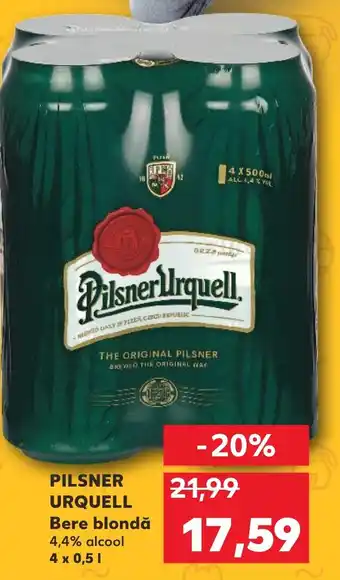 Kaufland PILSNER URQUELL Bere blondă Ofertă