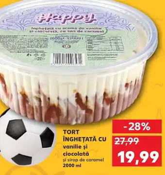 Kaufland TORT ÎNGHEȚATĂ CU vanilie și ciocolată Ofertă