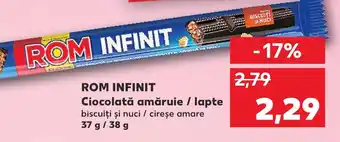 Kaufland ROM INFINIT Ciocolată amăruie / lapte Ofertă
