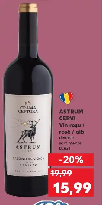 Kaufland ASTRUM CERVI Vin roşu / rosé / alb Ofertă