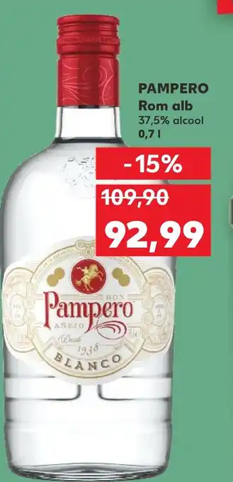 Kaufland PAMPERO Rom alb Ofertă