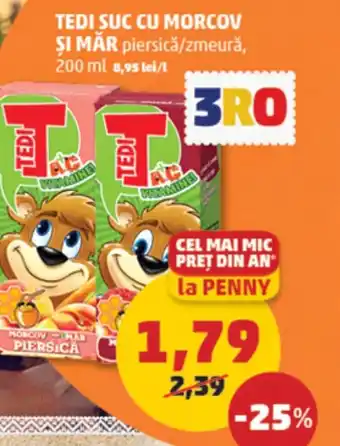 Penny TEDI SUC CU MORCOV ŞI MĂR Ofertă