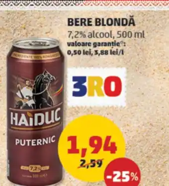 BERE BLONDĂ