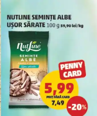 NUTLINE SEMINŢE ALBE USOR SĂRATE