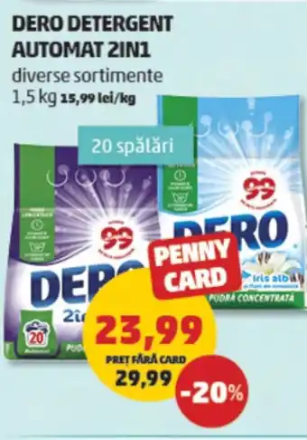 Penny DERO DETERGENT AUTOMAT 2IN1 Ofertă