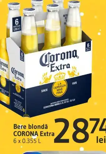 Supeco Bere blondǎ CORONA Extra Ofertă
