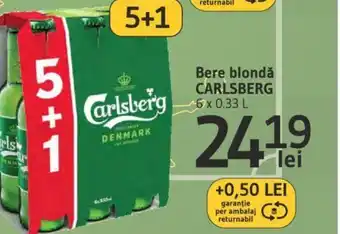 Supeco Bere blondǎ CARLSBERG Ofertă