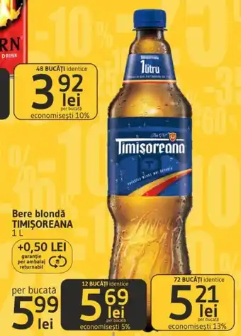 Bere blondǎ TIMIŞOREANA 1L