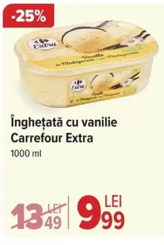 Carrefour Îngheţată cu vanilie Carrefour Extra Ofertă