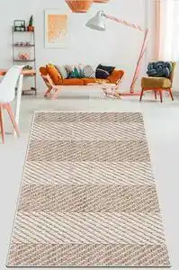 Favi Covor de living / dormitor Parcali, Lavabil, Antiderapant, 80x150 cm Ofertă