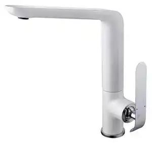 Favi Baterie Bucatarie cu Pipa Pivotanta Lemark Melange LM4905CW Crom Alb Ofertă