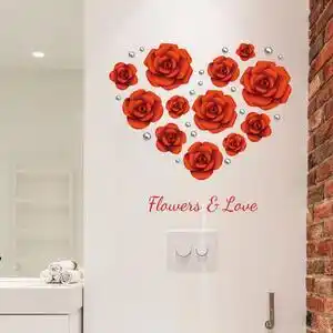 Favi Sticker perete Love the rose modern romantic 60x90 cm Ofertă