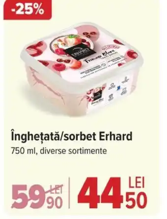 Carrefour îngheţată/sorbet Erhard Ofertă
