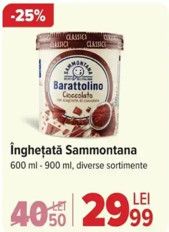 Carrefour înghețată Sammontana Ofertă