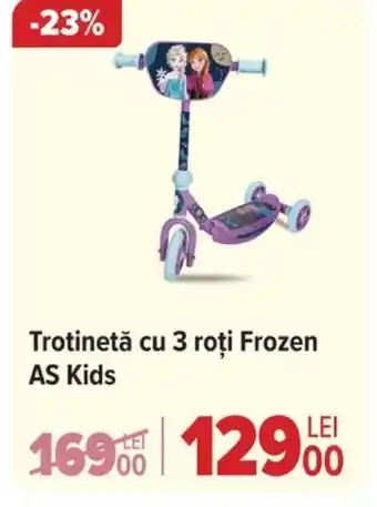 Carrefour Trotinetă cu 3 roţi Frozen AS Kids Ofertă