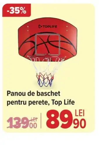 Panou de baschet pentru perete, Top Life