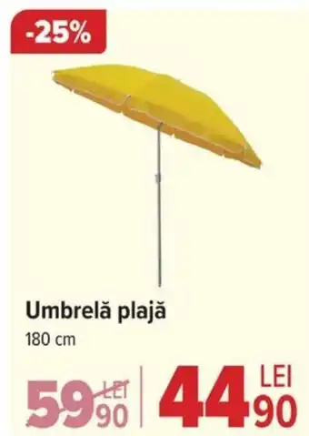 Carrefour Umbrelǎ plajă 180 cm Ofertă