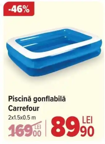 Piscinǎ gonflabilă Carrefour 2x1.5x0.5m
