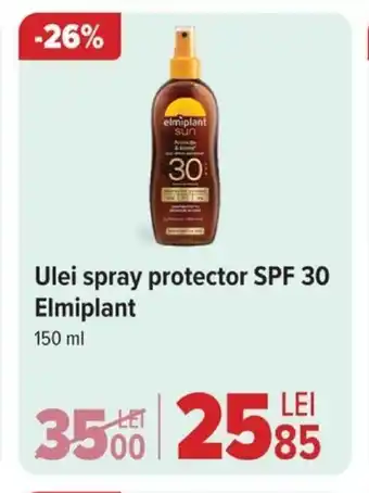 Carrefour Ulei spray protector SPF 30 Elmiplant 150 ml Ofertă