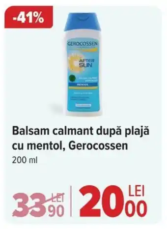 Carrefour Balsam calmant după plajă cu mentol, Gerocossen 200 ml Ofertă