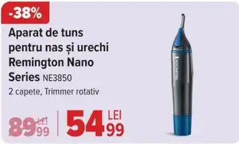 Aparat de tuns pentru nas şi urechi Remington Nano Series NE3850