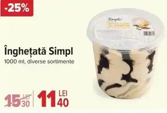 Carrefour Îngheţată Simpl Ofertă