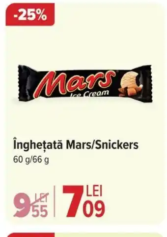 Carrefour Îngheţată Mars/Snickers Ofertă