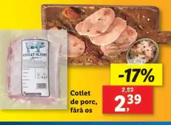 Lidl Cotlet de porc, fără os Ofertă