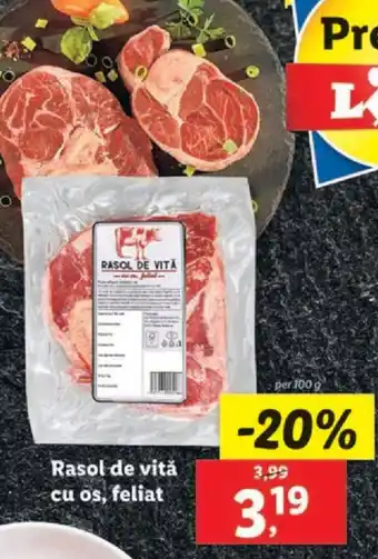 Lidl Rasol de vitǎ cu os, feliat Ofertă
