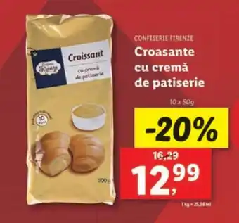 Lidl CONFISERIE FIRENZE Croasante cu cremă de patiserie Ofertă